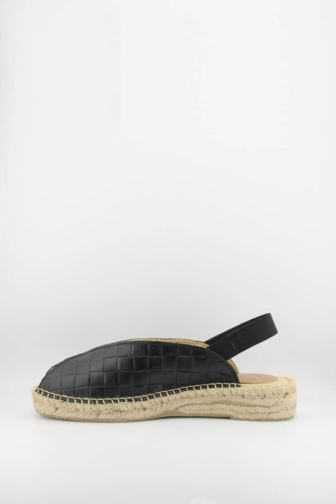 Salvi Calzados Woven Slingback Espadrille Sandals
